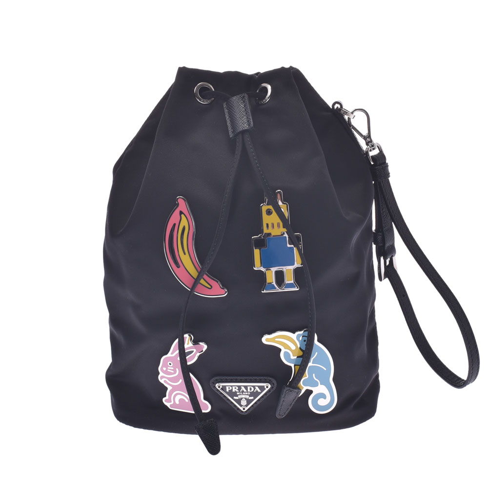 楽天市場】PRADA プラダ 巾着型 黒 1NE369 レディース ナイロン ポーチ