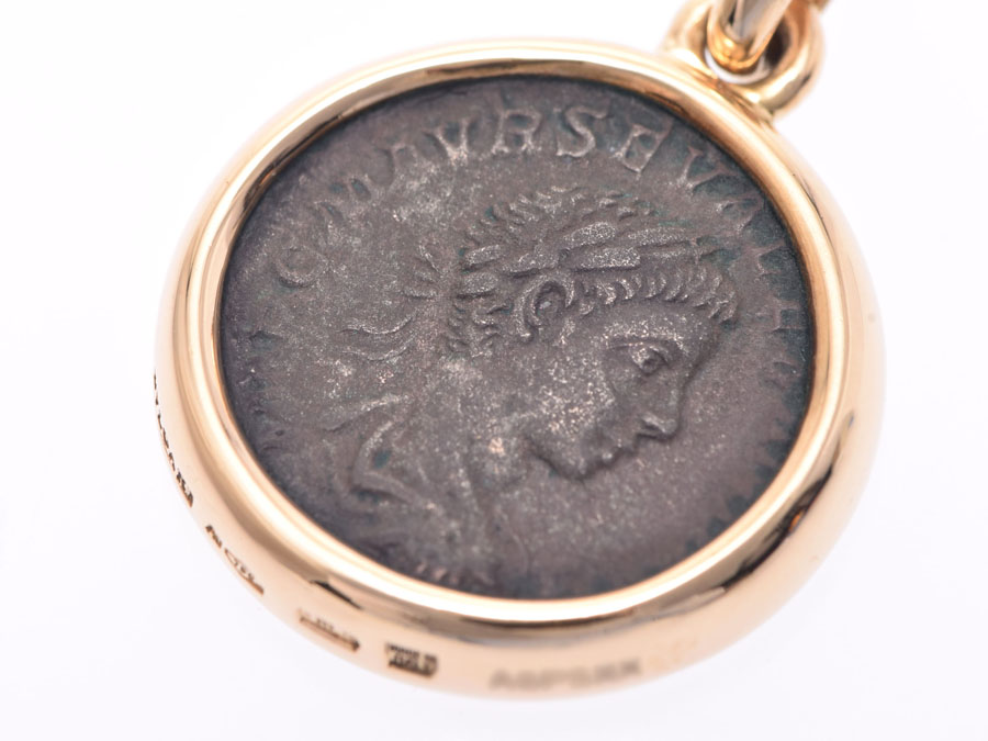 楽天市場】中古 ブルガリ 古代コイン ペンダントトップ YG 9.0g