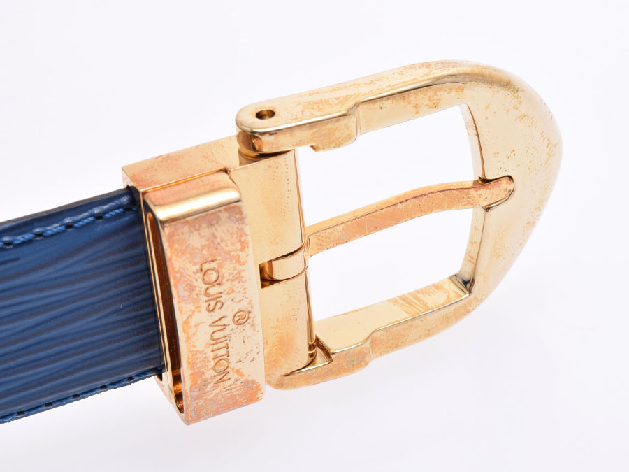 楽天市場】中古 ルイヴィトン エピ サンチュール クラシック 青 替え