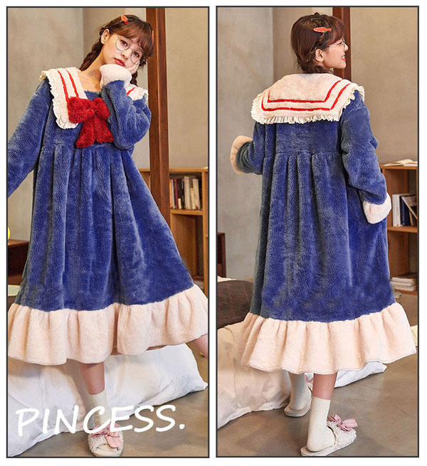 楽天市場】ルームウェア 寝巻き 寝間着 かわいい 萌え 暖かい セーラー