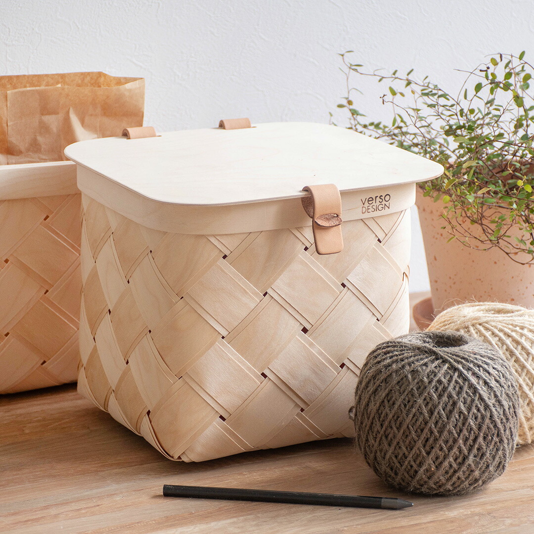 楽天市場】北欧 白樺 バスケット 天然素材 木製 収納ボックス LASTU