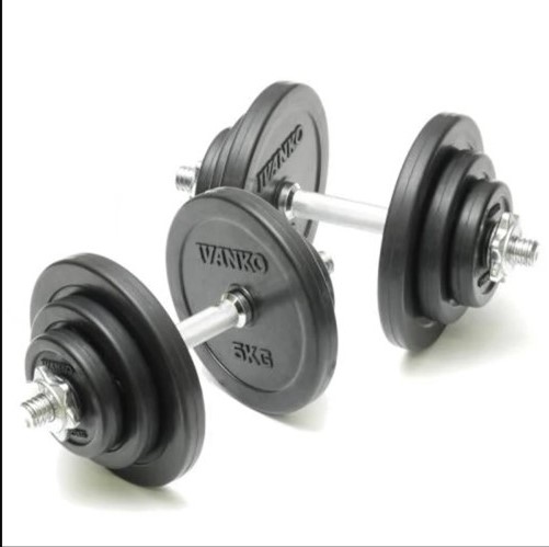 楽天市場】IVANKO イヴァンコ 28mm径ラバープレートダンベルセット