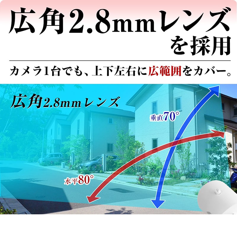 楽天市場】防犯カメラ 屋外 高画質 52万画素 アナログ 信号 2.8mm