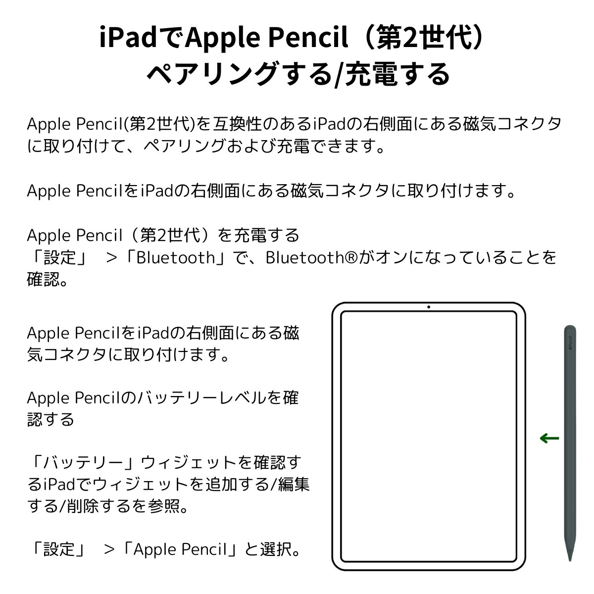 楽天市場】Apple Pencil (第2世代) MU8F2J/A iPad対応 デジタルペン