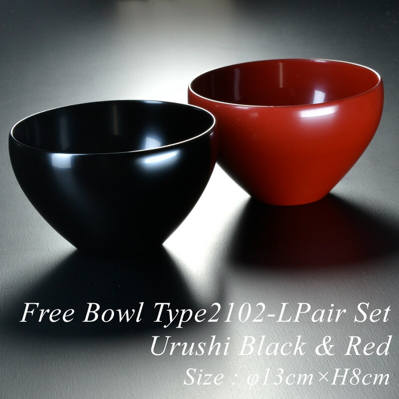 楽天市場】【送料無料】木製 漆塗り 深鉢 □ フリー ボウル L ペア