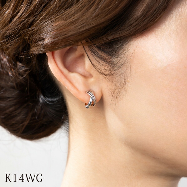 楽天市場】【ホワイトデー】ピアリング 正規品 クロスデザイン 18金