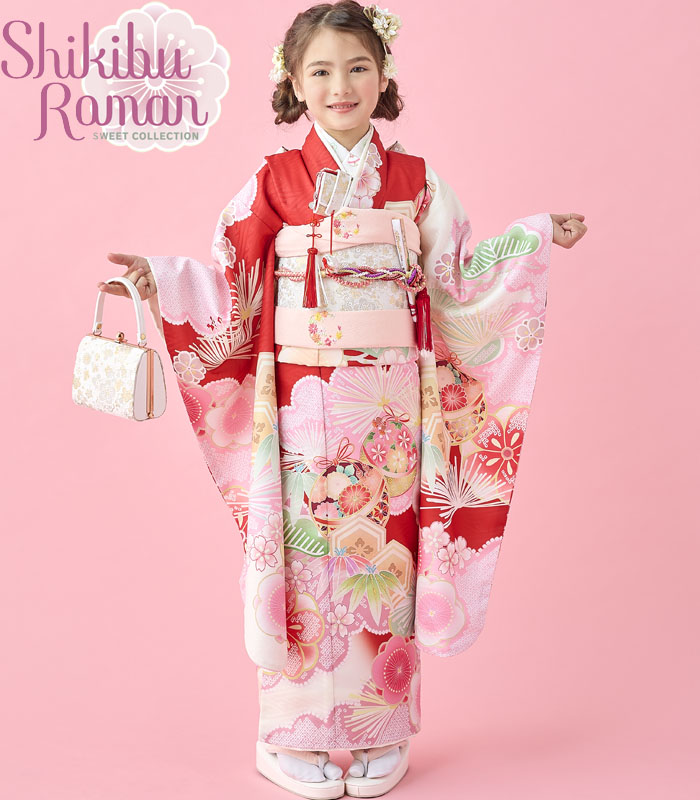 楽天市場】七五三 753 着物 7歳 女の子 着物フルセット 式部浪漫