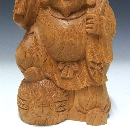 楽天市場】国産欅 恵比寿大黒 高さ16cm 木彫り 七福神 縁起物 置物