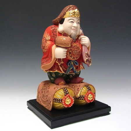 楽天市場】木彫り 仏像 彩色大黒天 立像 高さ34cm 楠製 大黒様 置物