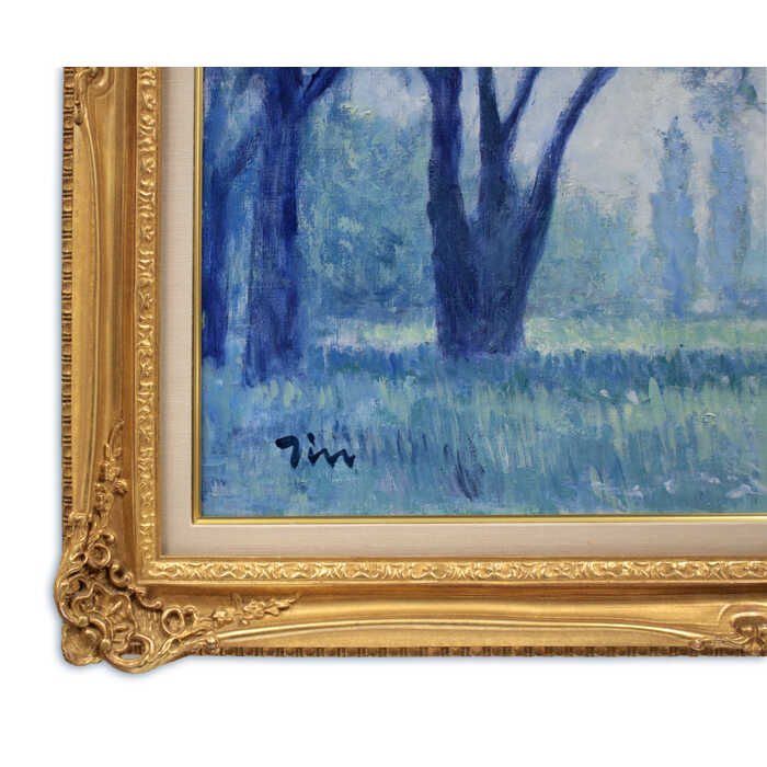 楽天市場】絵画 伊藤仁 油絵・油彩画 『楡の林』 木 林 風景 北海道