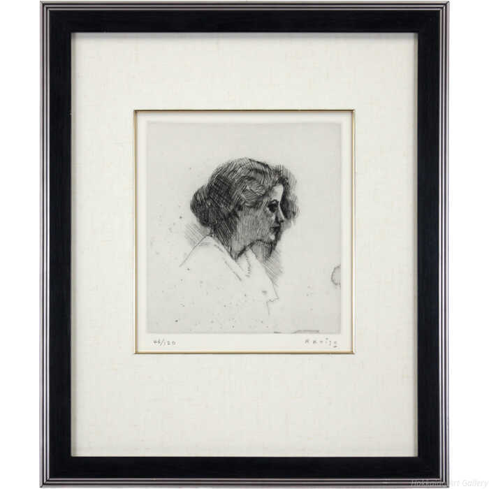 楽天市場】小磯良平 エッチング 『婦人像B』 絵画 : 北海道画廊 楽天市場店