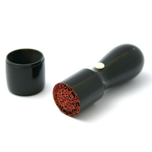 楽天市場】送料無料◇印鑑 はんこ 会社 銀行印(天丸・蓋付) 黒水牛（芯