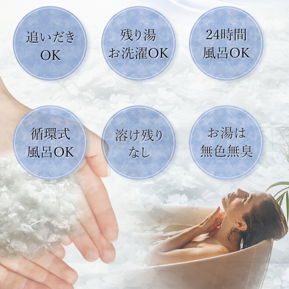 楽天市場】バスソルト 入浴剤 45回分 600g 1-2個 3色 追い焚きできる