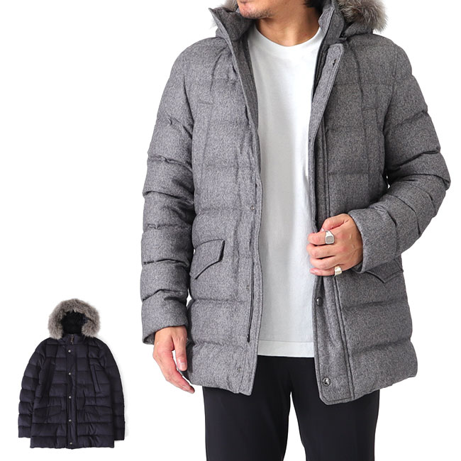 楽天市場】HERNO ヘルノ N-3B PIACENZA シルクカシミヤ ファー付き