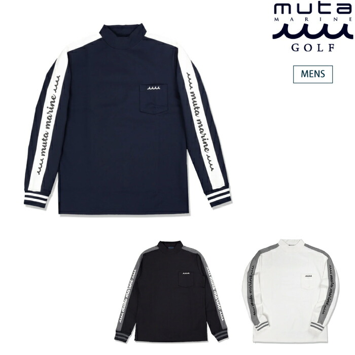 新品】ムータマリン ゴルフ 裏起毛 モックネック 黒 Lサイズ 楽天市場