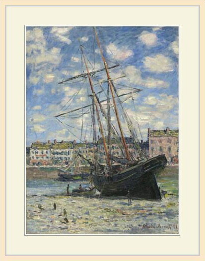 楽天市場】モネ・「海辺の船」 : グーピルギャラリー