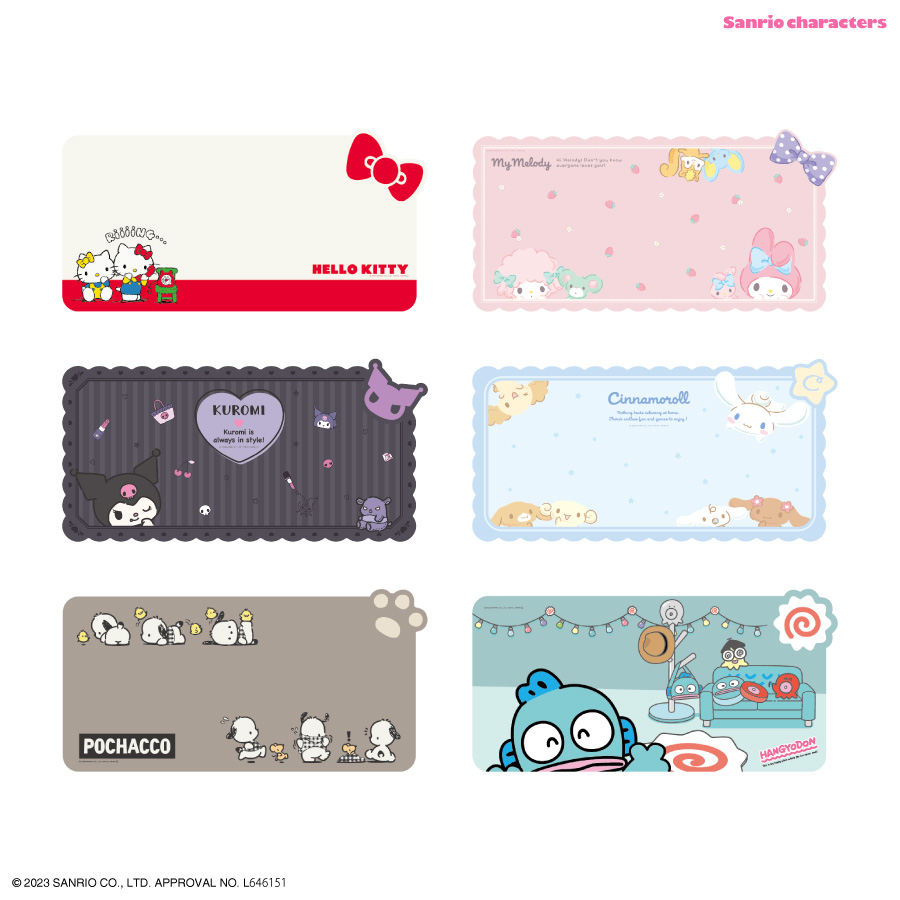 楽天市場】【公式】サンリオキャラクターズ ダイカットデスクマット L
