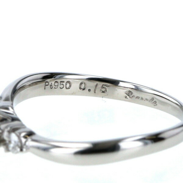 楽天市場】Scarabe スカラベ Pt950 プラチナ リング ダイヤモンド 0.15
