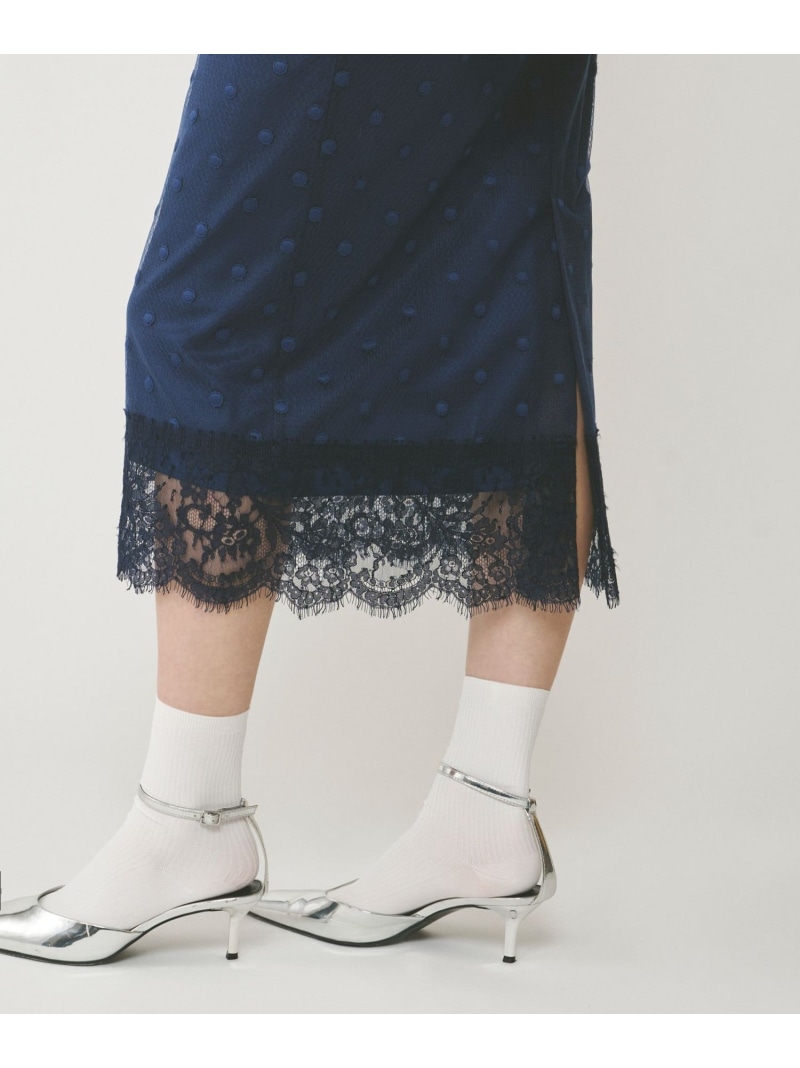 楽天市場】【SALE／50%OFF】ドットチュールタイトスカート GRACE