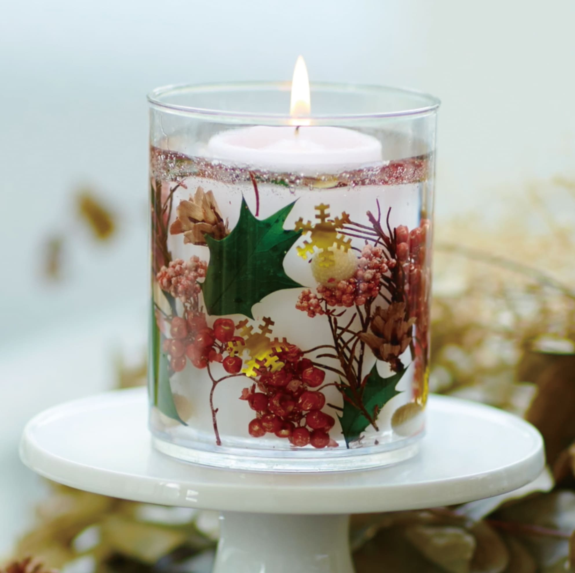 楽天市場】[花材付き] ボタニカルゼリー キャンドル キット(ドライ