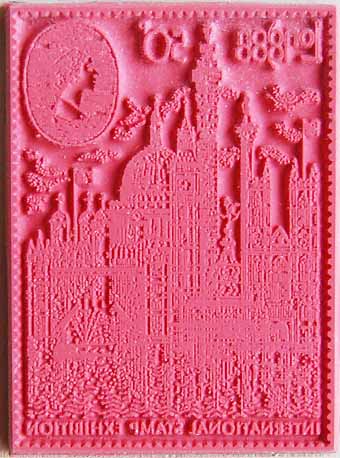 楽天市場】ラバースタンプ イギリスの記念切手 木の持ち手 ウッド