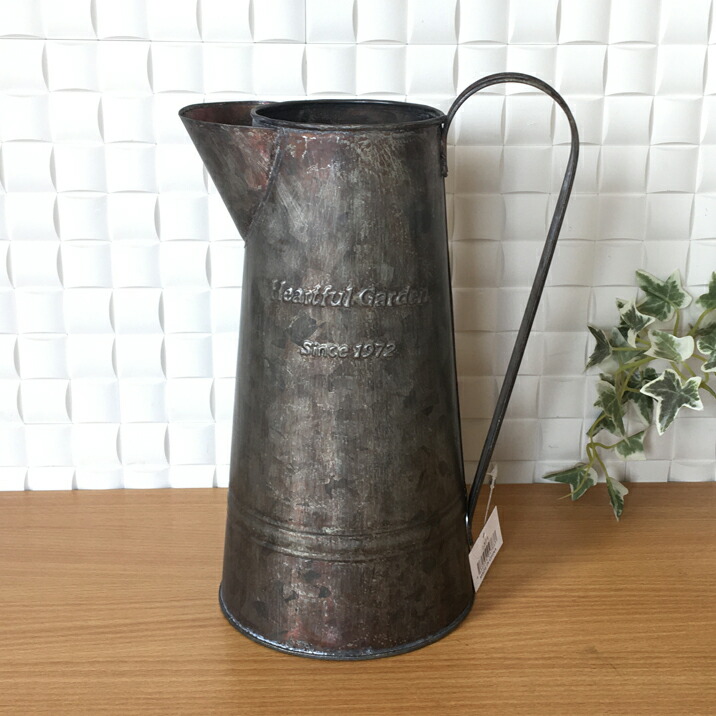 楽天市場】プランター ブリキ おしゃれ ポット アンティーク 水差し