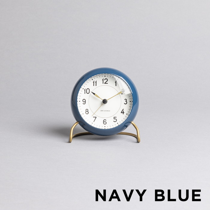 楽天市場】アルネヤコブセン 時計（カラーネイビー）（置き時計