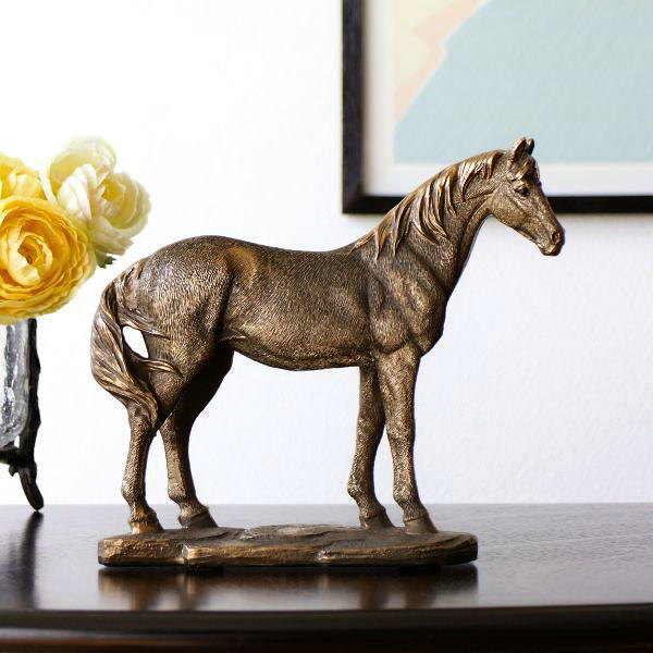 楽天市場】馬 うま ウマ 置物 オブジェ おしゃれ ブロンズ風 雑貨