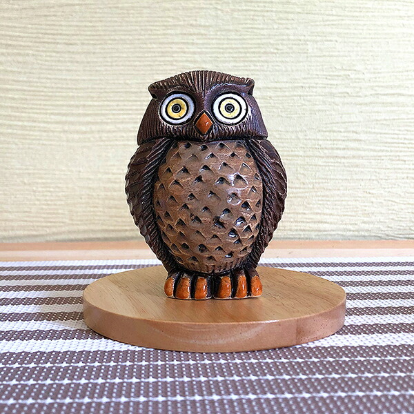 楽天市場】ミミズク 16陶器 置物 動物 ふくろう フクロウ 梟 オウル 福