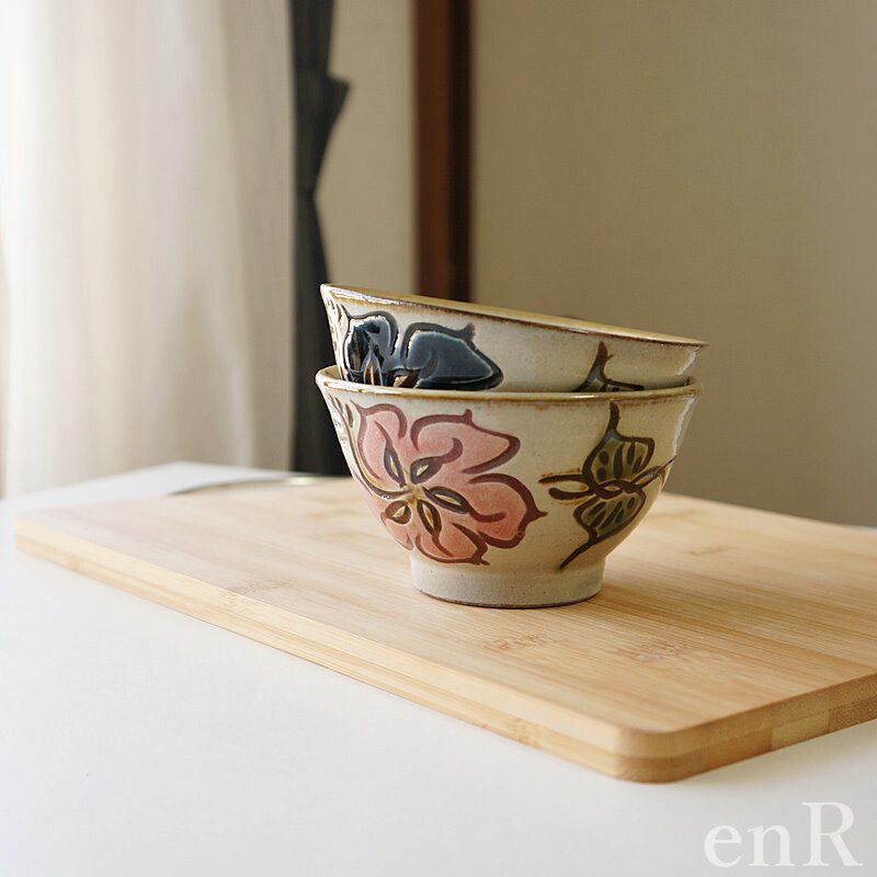 楽天市場】やちむん (沖縄陶器) 3.5寸マカイ ハイビスカス 赤 | 茶碗