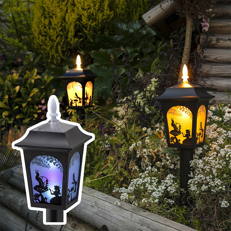 楽天市場】ソーラーライト アリスシルエットライト ソーラーシルエット