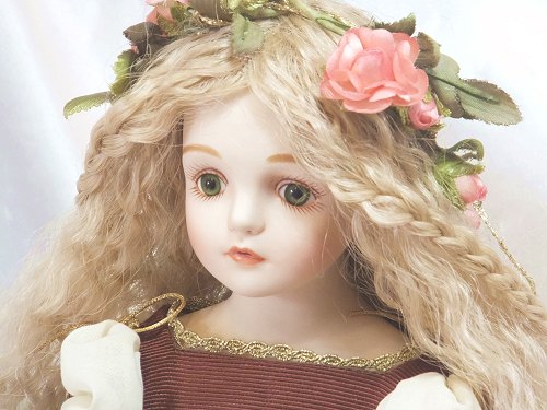 楽天市場】若月まり子 ビスクドール「眠り姫」（ドールスタンド付