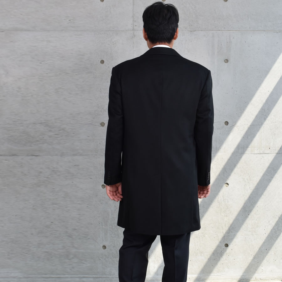 楽天市場】カシミヤ100％ メンズ ニーレングス チェスター コート