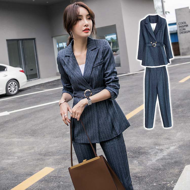 楽天市場】パンツセット スーツ ジャケット 長ズボン ロング丈パンツ