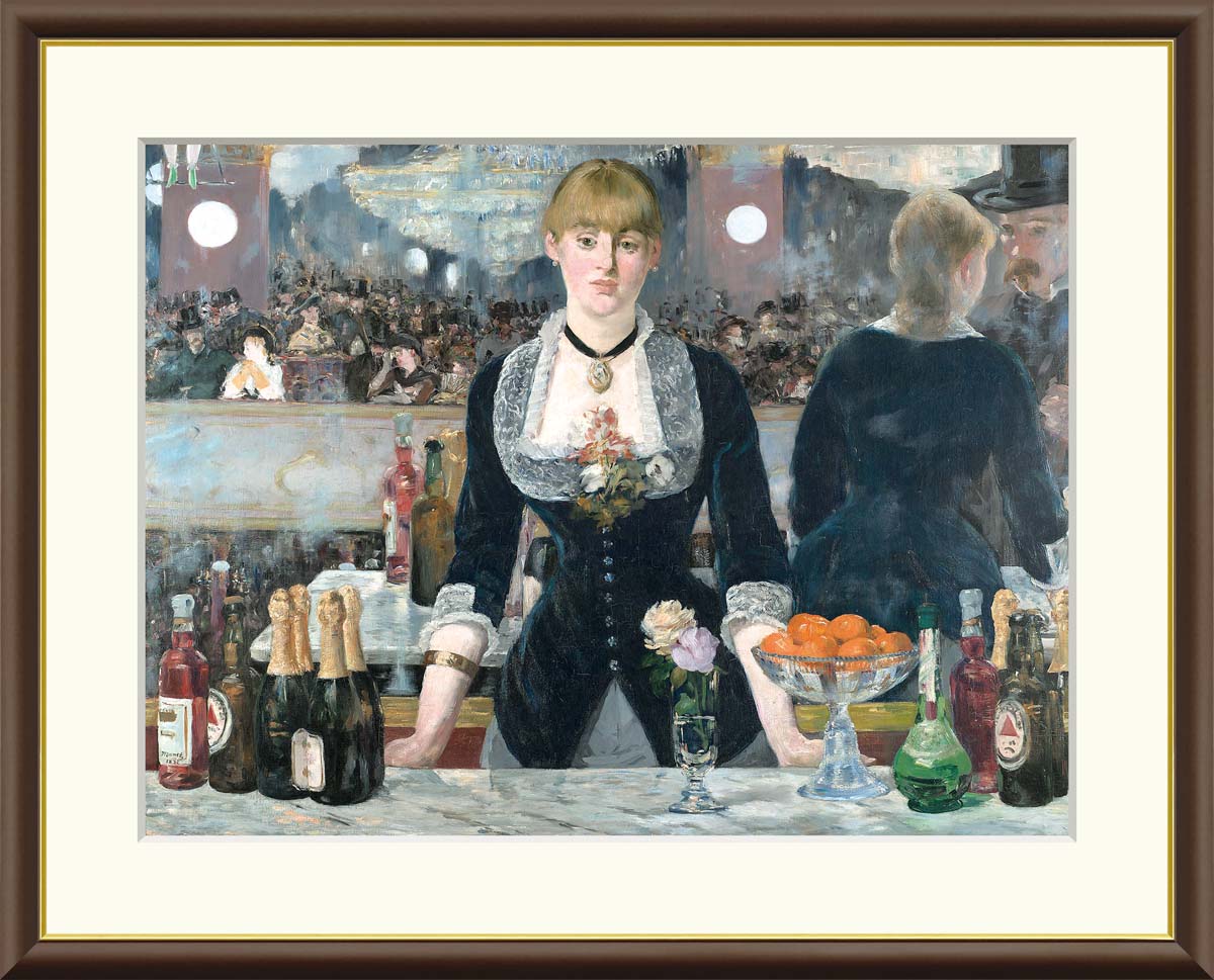 楽天市場】世界の名画額 フォリー・ベルジェールのバー マネ 有名