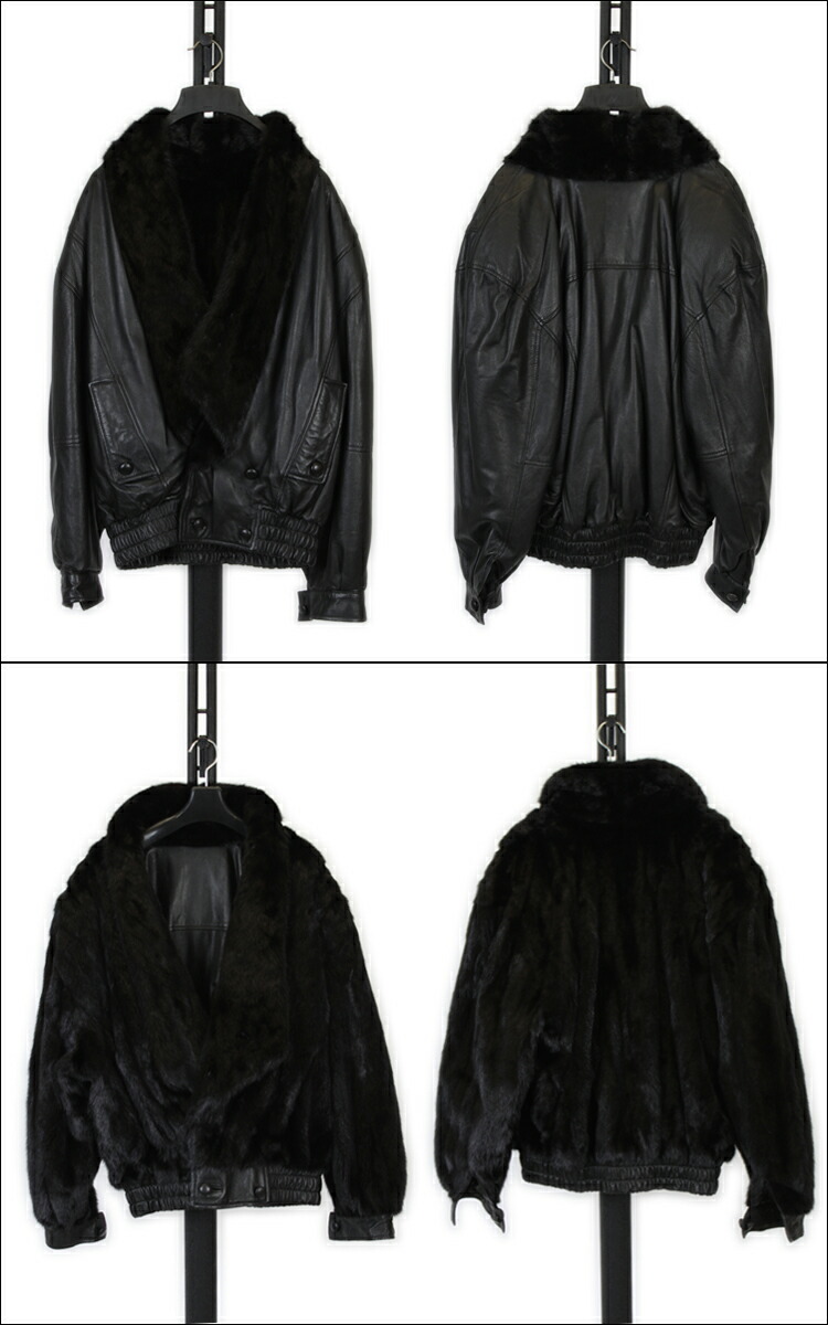 楽天市場】訳あり ラム レザー ・ ミンク ファー リバーシブル