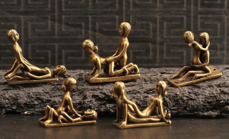 楽天市場】セクシーな置物 5点セット 真鍮製 アンティーク オブジェ