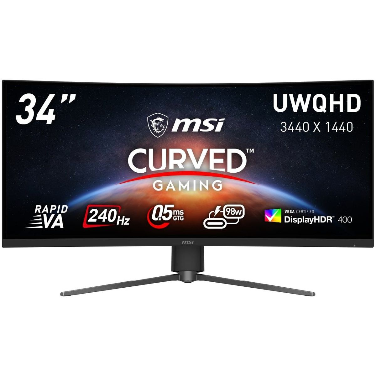 xiomi 曲面ゲーミングモニター G34WQR UWQHD ゲーミングモニター