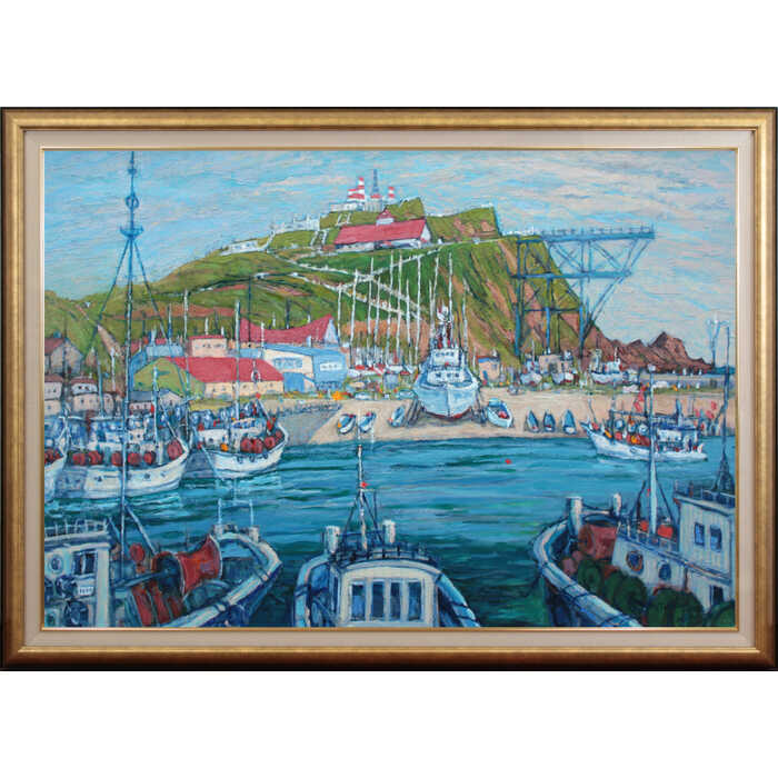 船の油彩画 1960年制作 船の油彩画 1960年制作