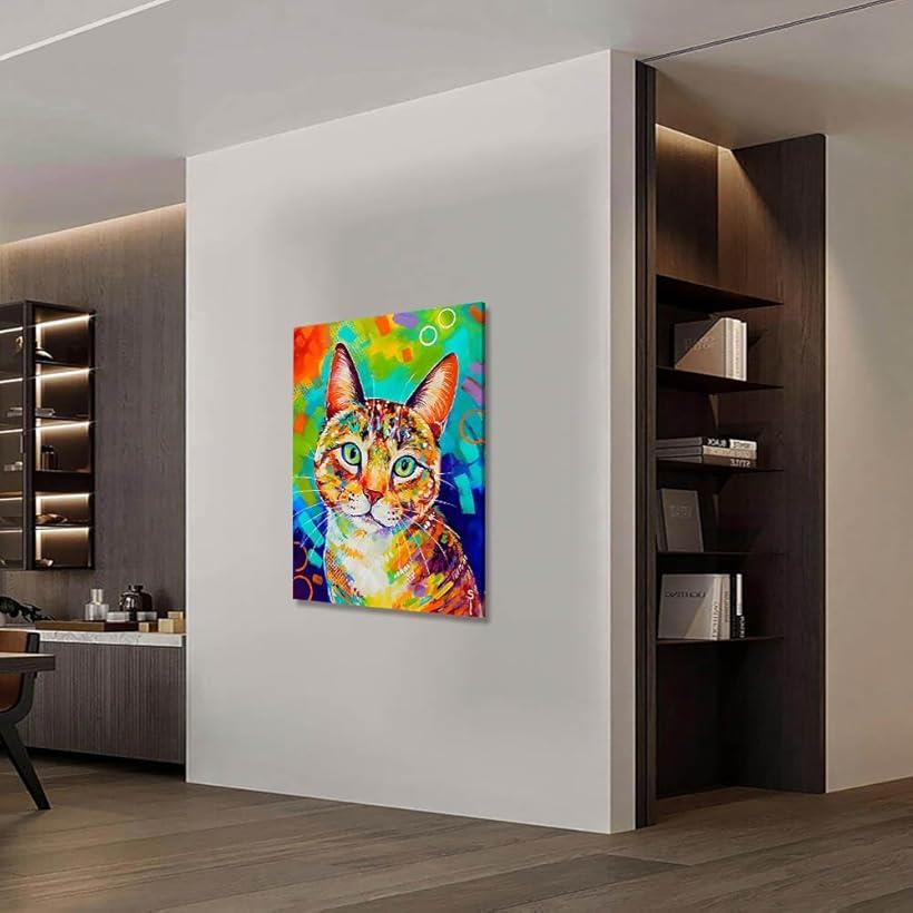 楽天市場】アートパネル 猫 動物 W30cm H40cm アートフレーム 絵画