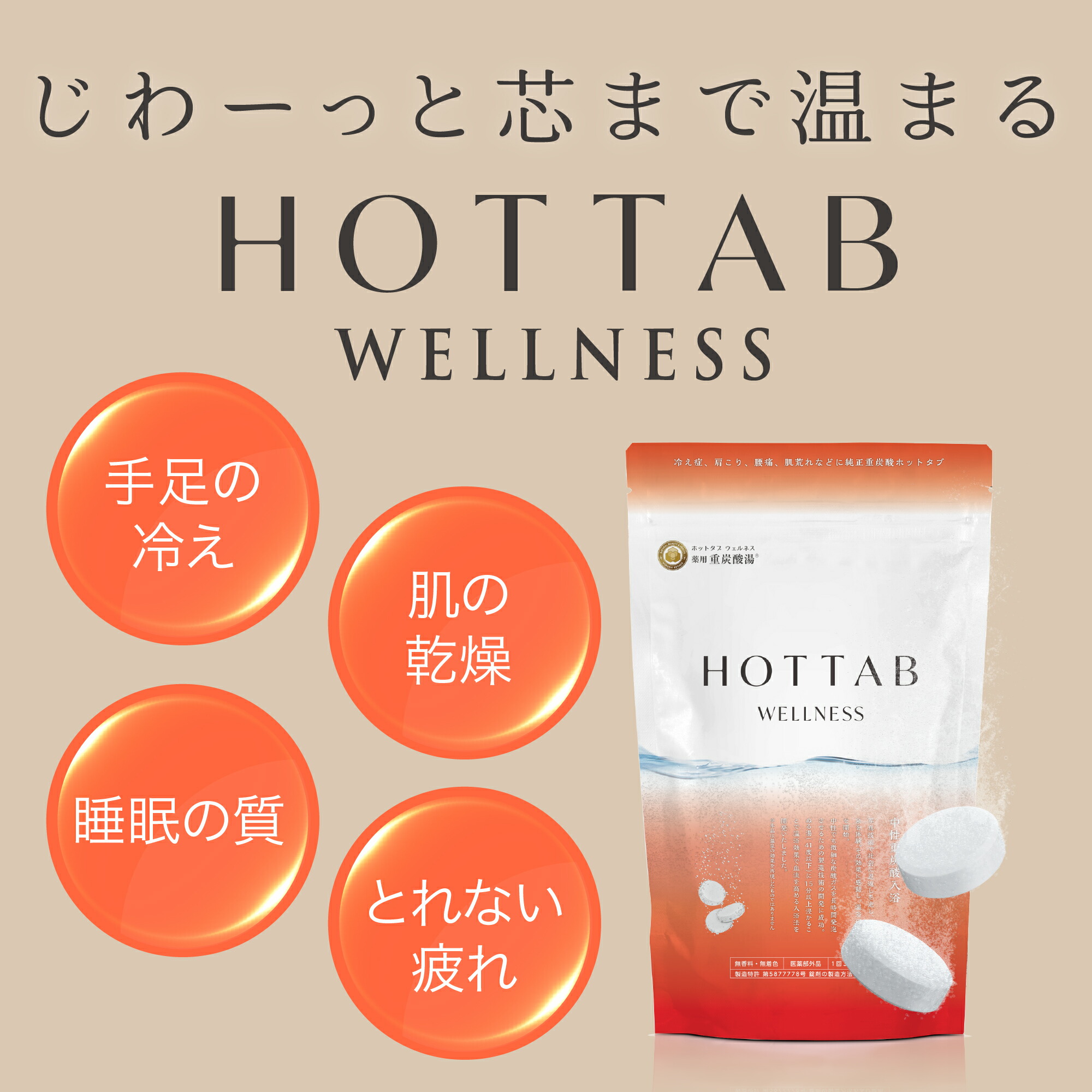 楽天市場】【公式】入浴剤 ホットタブ 45~90錠 [医薬部外品] 重炭酸