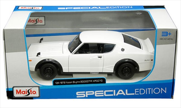 楽天市場】ミニカー 1/24 スカイライン ケンメリ GTR 白色 2000GTR GTR