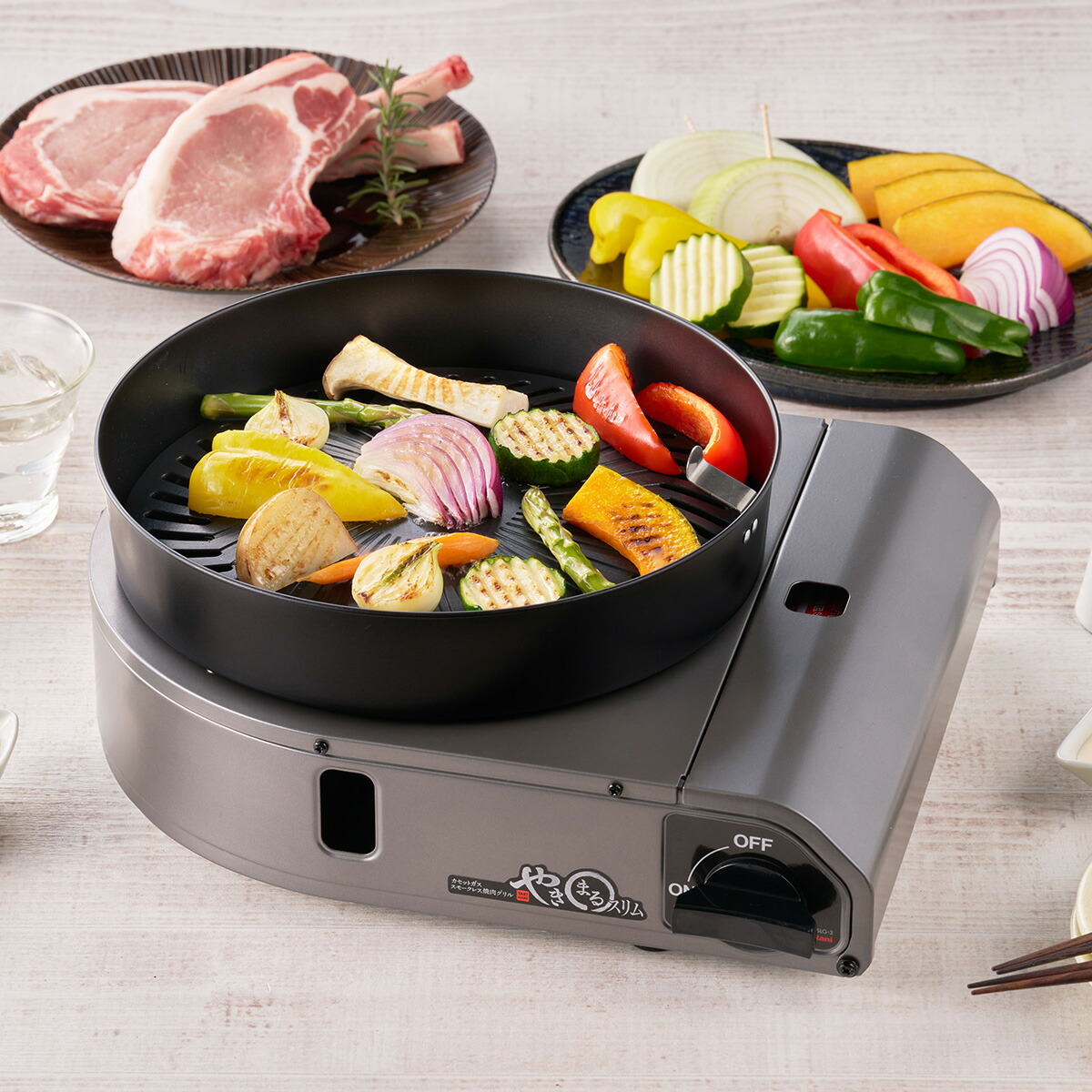 楽天市場】【公式】最新モデル☆イワタニ iwatani やきまるスリム 焼肉