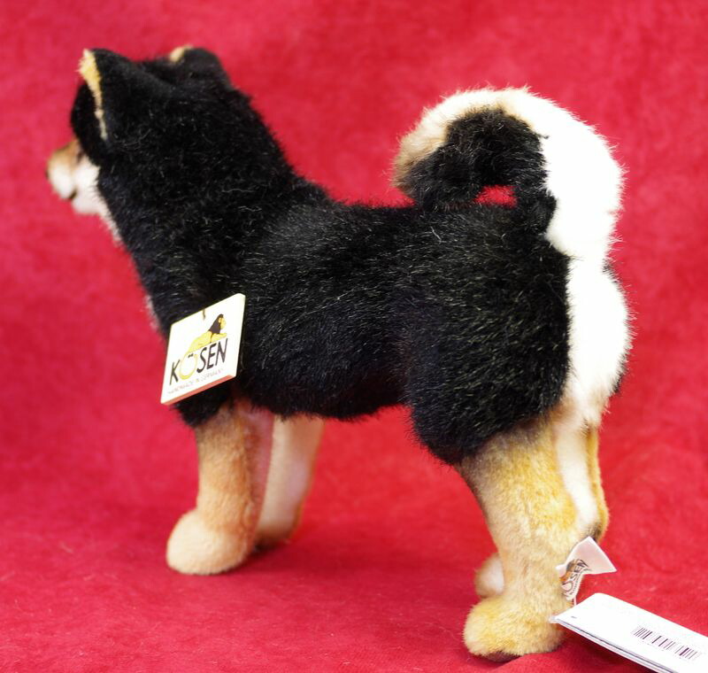 楽天市場】ケーセン ぬいぐるみ Kosen 柴犬 黒 立ち 28cm 黒柴 【 犬
