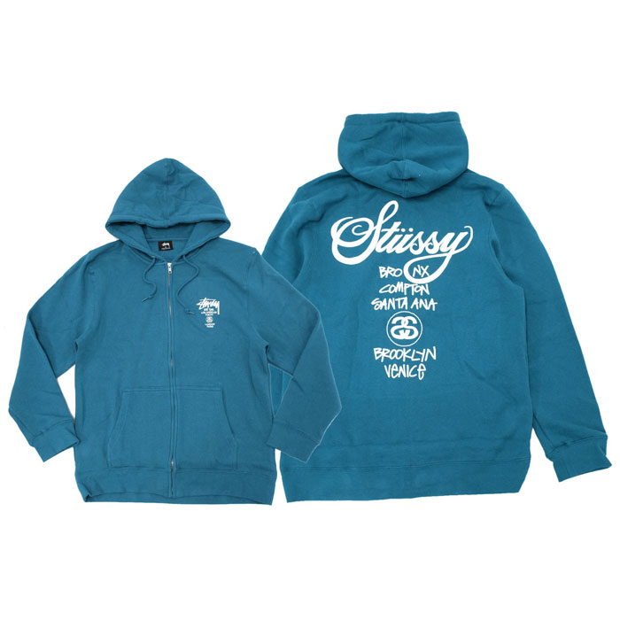 楽天市場】ステューシー STUSSY パーカー ジップアップ World Tour