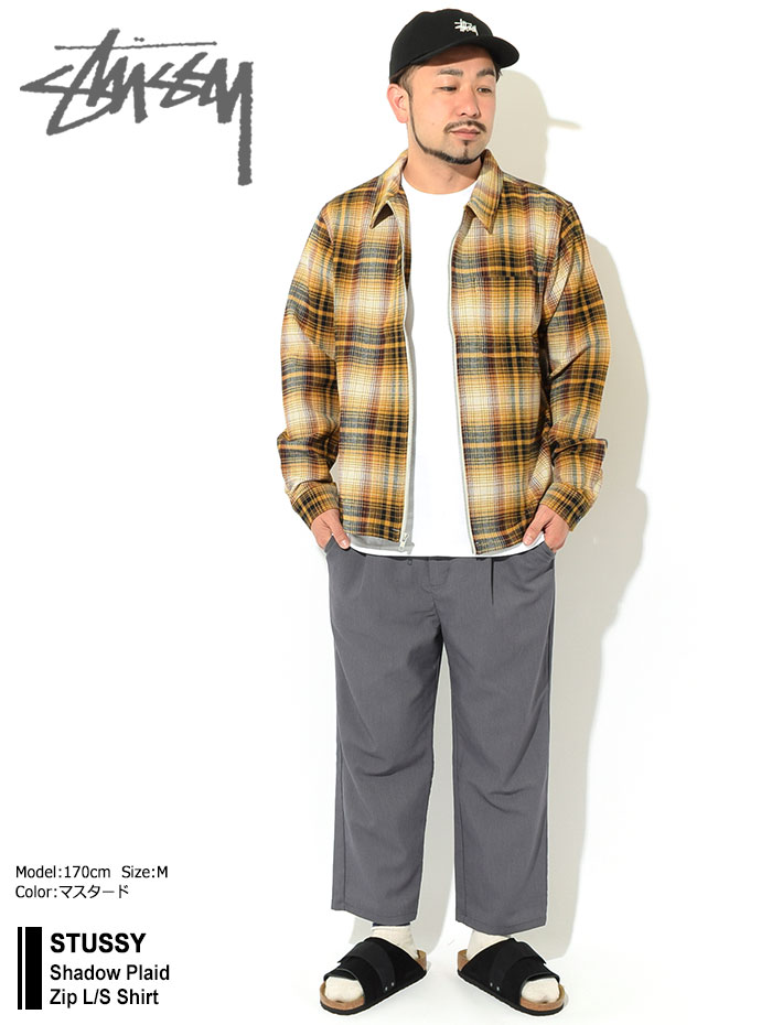 楽天市場】ステューシー STUSSY シャツ 長袖 メンズ Shadow Plaid Zip