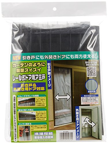 楽天市場】ノムラテック N-1231 玄関網戸 レール式ドア用アミ戸 引戸