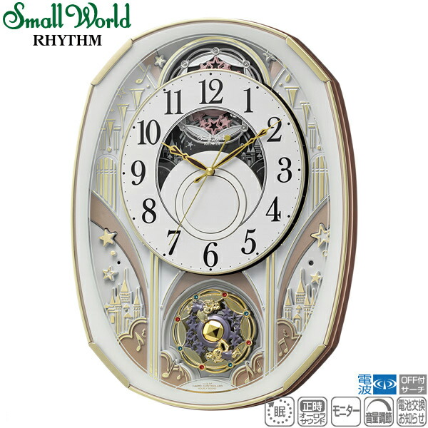 楽天市場】電波 からくり 掛 時計 スモールワールドノエルS 4MN551RH03