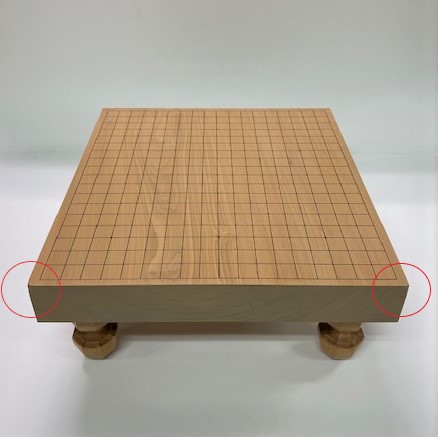 楽天市場】囲碁盤 北海道産 本桂2寸足付接合碁盤 竹（訳あり） : 安心