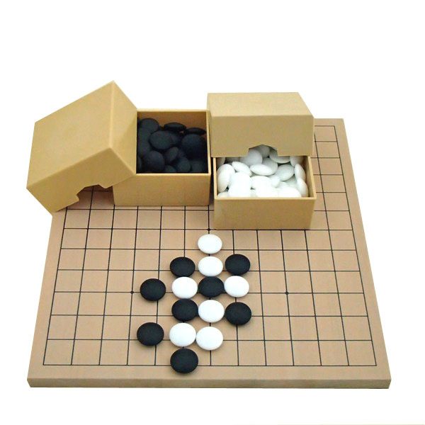 楽天市場】囲碁盤入門セット 新桂材9・13路碁盤（木製）両用盤とミニ角